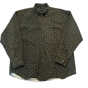 Vtg GANT Chelsea Twill Long Sleeve Button Down - Mens Size Medium - Hunter Green